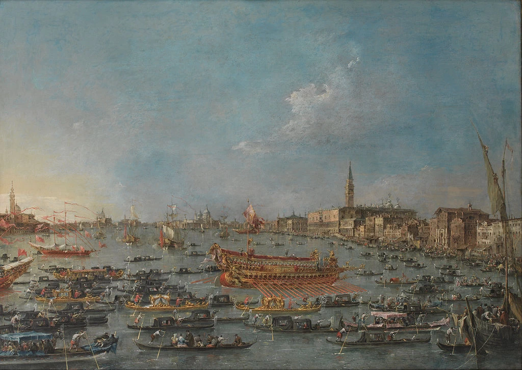 Il Doge sul Bucintoro presso la Riva di Sant'Elena - Statens Museum for Kunst